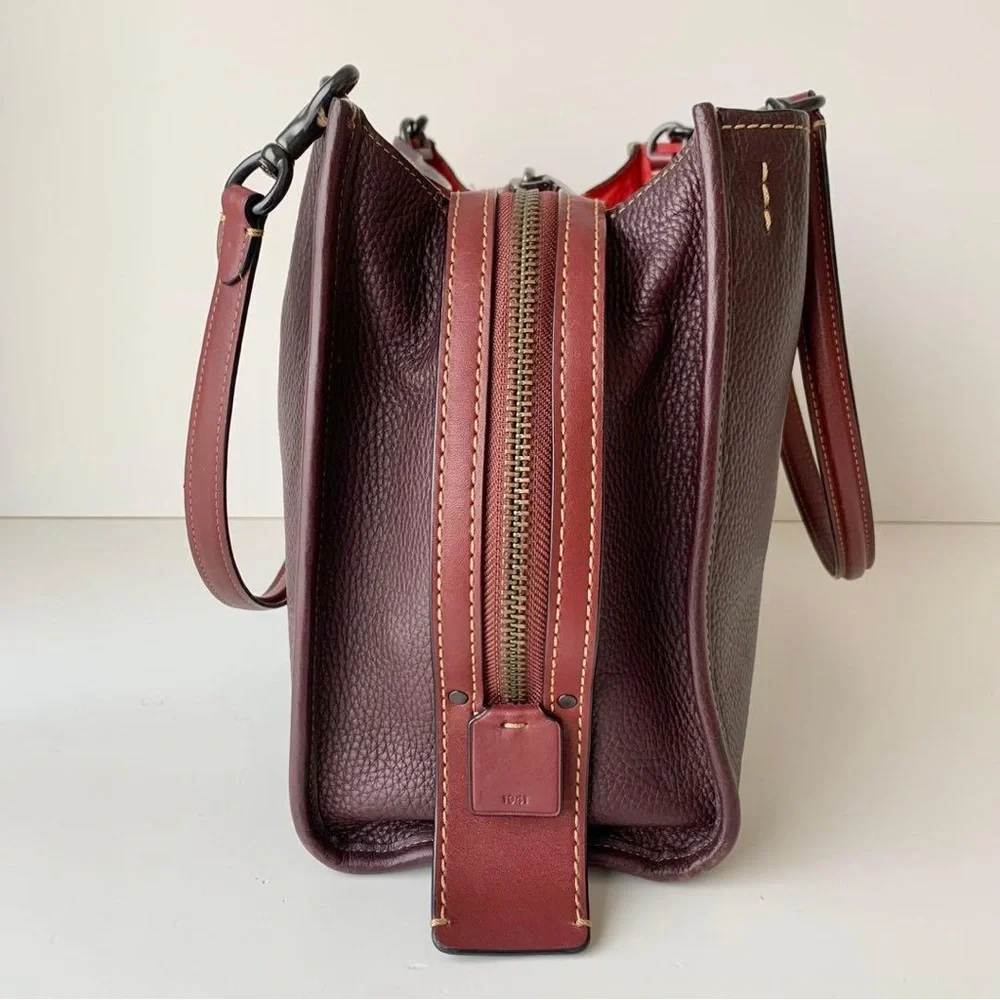 Coach Rogue 30 Burgundy - Picture 6 of 16